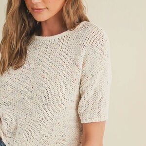 Women's Cream Knit Sweater